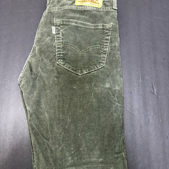 Levi’s 511 Slim Fit Corduroy Pants Olive Green W33 L32 - Picture 4 of 16
